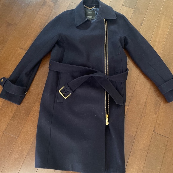 J crew navy wool jacket - Picture 1 of 2